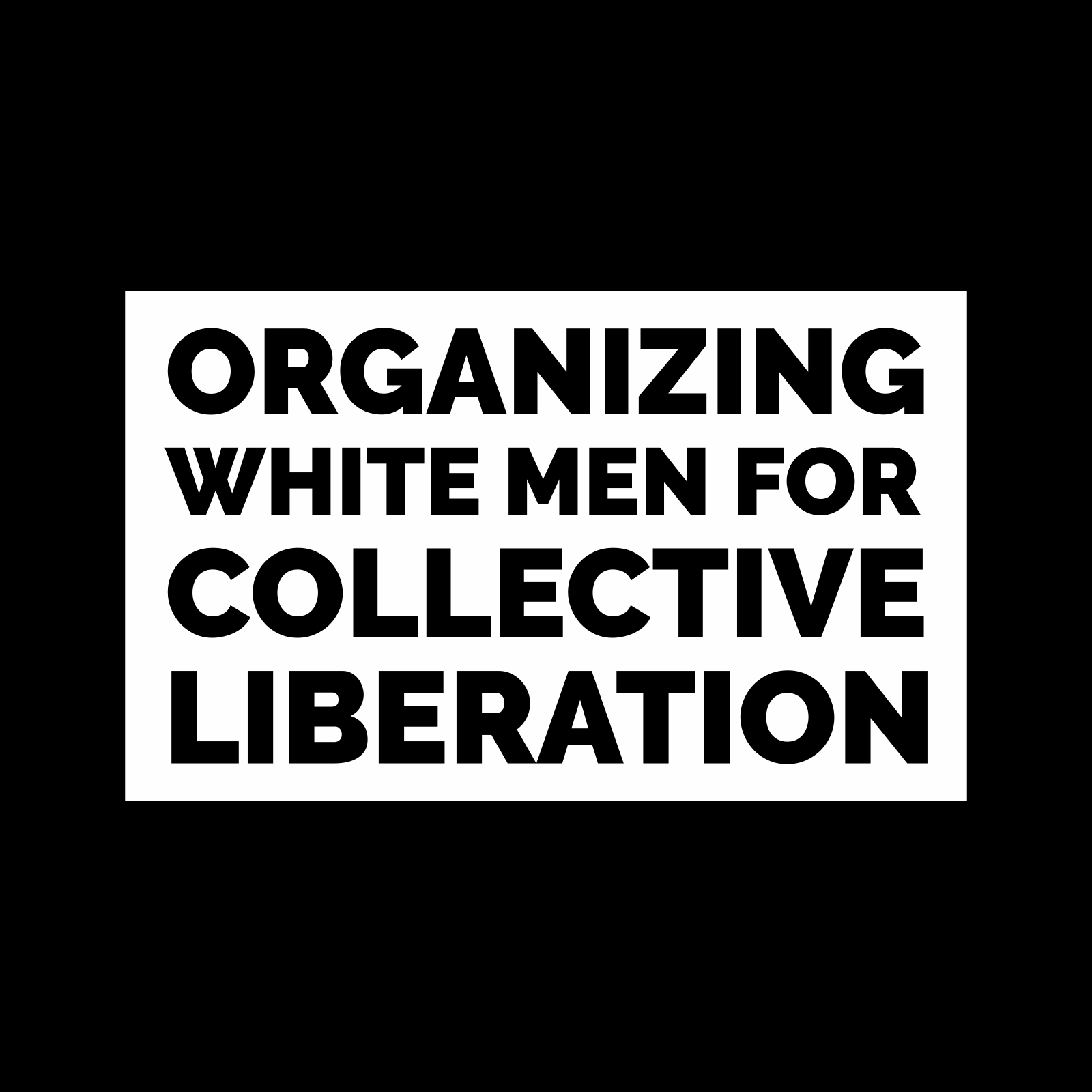 Organizing White Men for Collective Liberation Logo